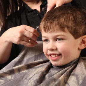 Cute,Young,Boy,Getting,A,Haircut